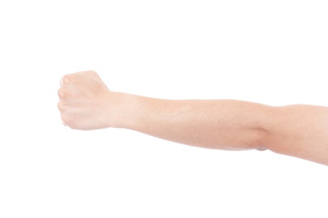 手　腕　グー　拳　握る