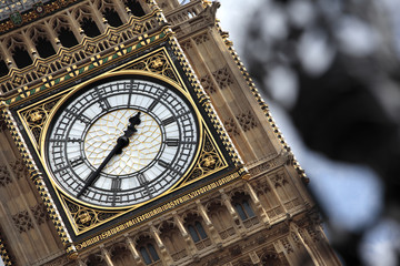 Big Ben London clock tower houses of parliament photo