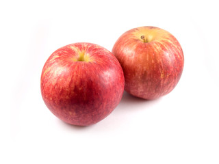Fresh red apple isolated on white. With clipping path