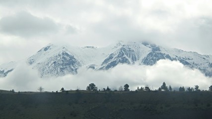 Low clouds on mountain