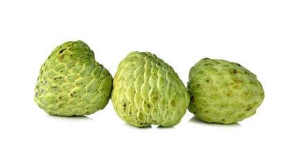 custard apple fruit on white background