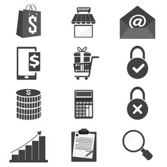 Shopping, business icon