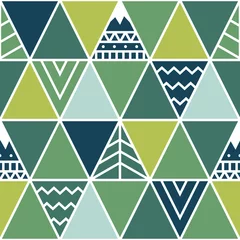 Wallpaper murals Mountains Seamless pattern in ethnic style. Abstract illustration. Vector background.