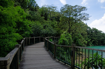 Walking trail around Sun Moon Lake ,Taiwan