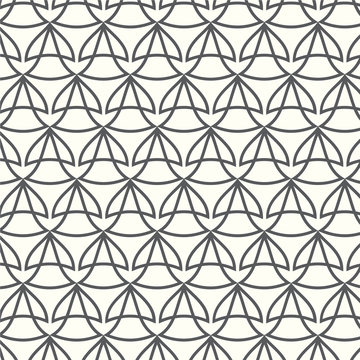 Seamless pattern geometric monochrome vector background