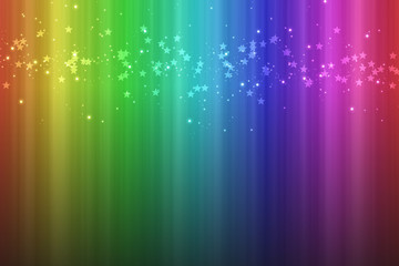 Colorful rainbow background with vertical stripes and sparks effect