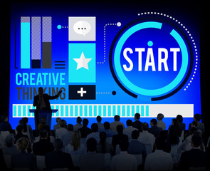 Start Begining Forward Direction Motivation Concept