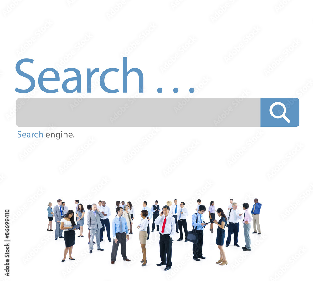 Poster search browse find internet search engine concept