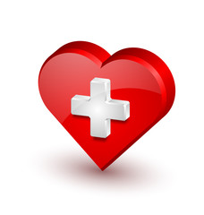 Fototapeta premium Medical heart icon