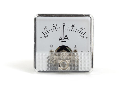 Old meter isolated