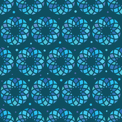 Seamless blue abstract pattern