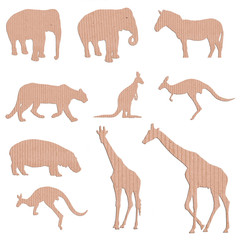 box paper animal shape