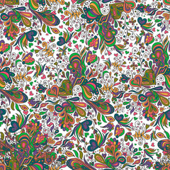 Doodle seamless pattern
