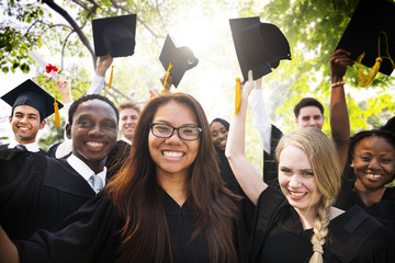 Fototapeta Diversity Students Graduation Success Celebration Concept obraz