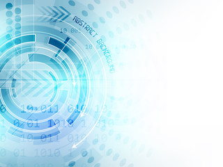 Obraz premium Abstract vector technology background, shine, arrows and number scheme. Design with place for your content or creative editing.