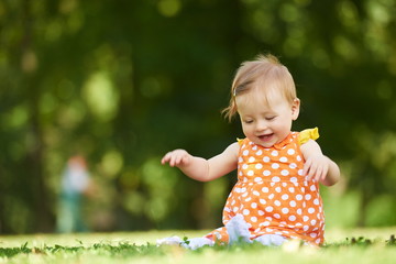 baby in park