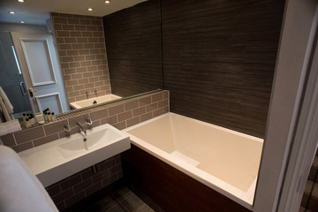 Interior of modern bathroom