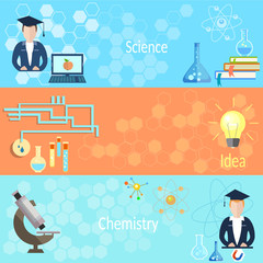 Education and Training: school, teacher, chemistry, vector