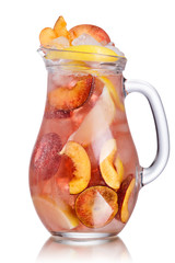 Peach lemonade pitcher