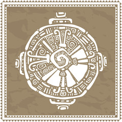 Hunab Ku.  Mayan symbol. Vector illustration.