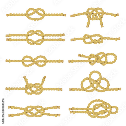 Download "Rope Knot Decorative Icon Set" Stock image and royalty ...