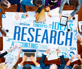 Research Data Facts Information Solutions Exploration Concept