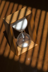 Wooden sand glass