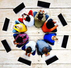 Computer Global Communications Connection Corporate Concept