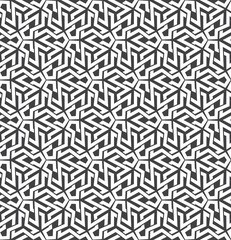 Seamless pattern of intersecting polygons with swatch for filling. Celtic chain mail. Fashion geometric background for web or printing design.