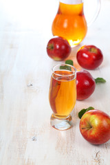 Apple juice and apples