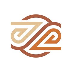 Logo Design Letter G Z Symbol Icon Abstract Vector