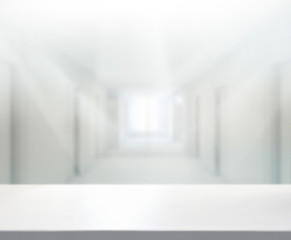 Table Top And Blur Office Background