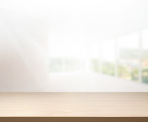 Table Top And Blur Office Background