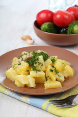 Potato stew with chicken