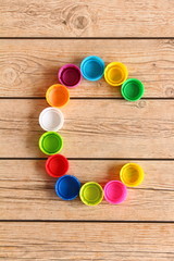 Alphabet colorful font style