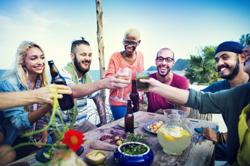 Beach Summer Dinner Party Celebration Concept