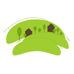 Obraz premium Hilly landscape