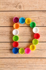 Alphabet colorful font style