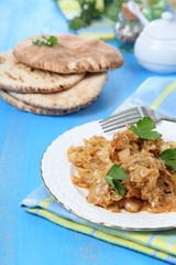 Stewed cabbage