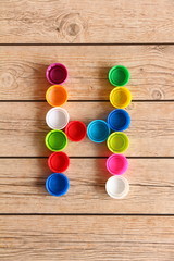 Alphabet colorful font style