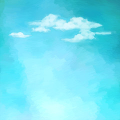Fototapeta na wymiar Sky clouds vector background