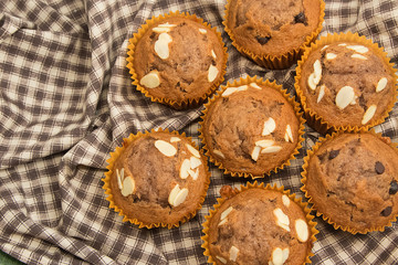 banana cups cake , homemade bakery