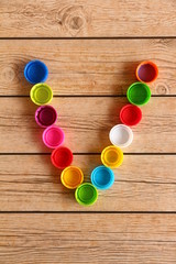 Alphabet colorful font style