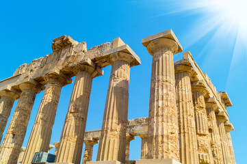 Temple E at Selinunte in Sicily is a greek temple of the doric o