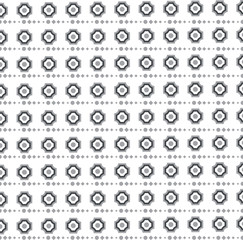 Fototapeta premium Vector black and white seamless pattern. Monochrome ornament stylish background. Vector repeating texture. Modern graphic design