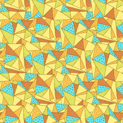 Triangle vector seamless pattern