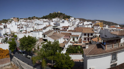 Fototapeta na wymiar Panoramic overlook of Monda, Spain