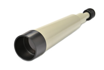 Spyglass on a white background