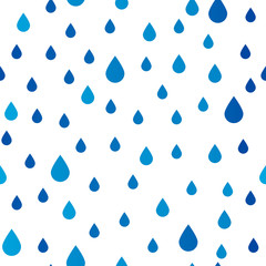 Seamless pattern with rain drops  - 86716494