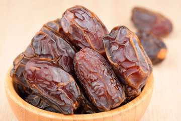 Close-up of date palm fruit